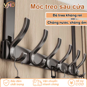 Thanh Móc Treo Sau Cửa Không Cần Khoan - Chất Liệu Nhôm Cao Cấp Chống Gỉ, Tiết Kiệm Không Gian Tối Đa