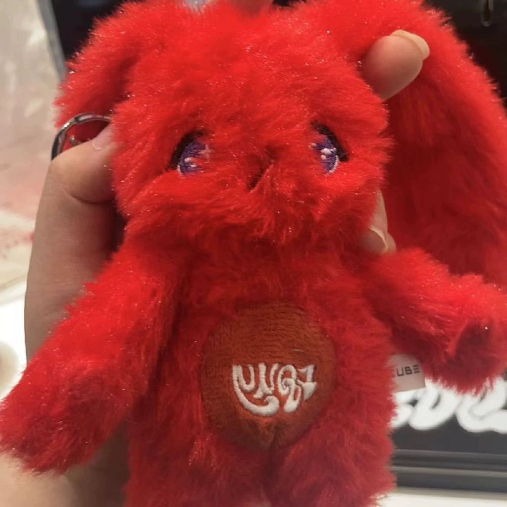 SQ5 (G) I-DLE YUQI SOLO hàng hóa độc quyền móc khóa thỏ đỏ Túi cotton sang trọng dễ thương quyến rũ sang trọng QS5