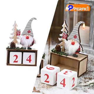 Đếm xuống đến Khối lịch Giáng sinh Navidad Xmas Trang trí cho văn phòng tại nhà Ngày lễ hội