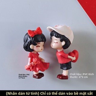 Sáng Tạo Tủ Lạnh Dán Lời Thú Tội Bóng Đỏ Cặp Đôi Trang Trí Dán Từ Kính Tường Gỗ Trắng Tin Nhắn Dán RV0H