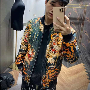 Áo Bomber Gió Hổ Hoa Lá KCloset Áo Khoác Dù 2 Lớp Dày Dặn Dáng Rộng Nam Nữ NA55