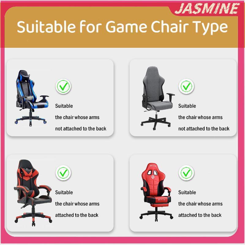 JASMINE Thời Trang Đơn Giản Tại Nhà Ghế Chơi Game Universalputer Trò Chơi Ghế Cạnh Tranh Tựa Lưng Tay Đàn Hồi Xoay Ghế Bao JASMINE