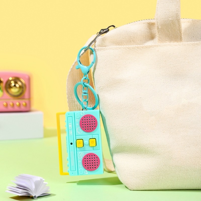 Móc khóa ghi âm Mini đáng yêu LIDU1 để điều khiển nút phiêu lưu ngoài trời