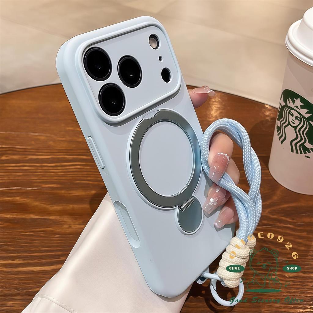 【 Ốp lưng iPhone17 】 Vỏ điện thoại từ tính dạng lỏng 360 dây buộc iPhone17 Pro Max 16 15 14 13 cho vỏ iPhone Vỏ mềm silicon TPU chống sốc