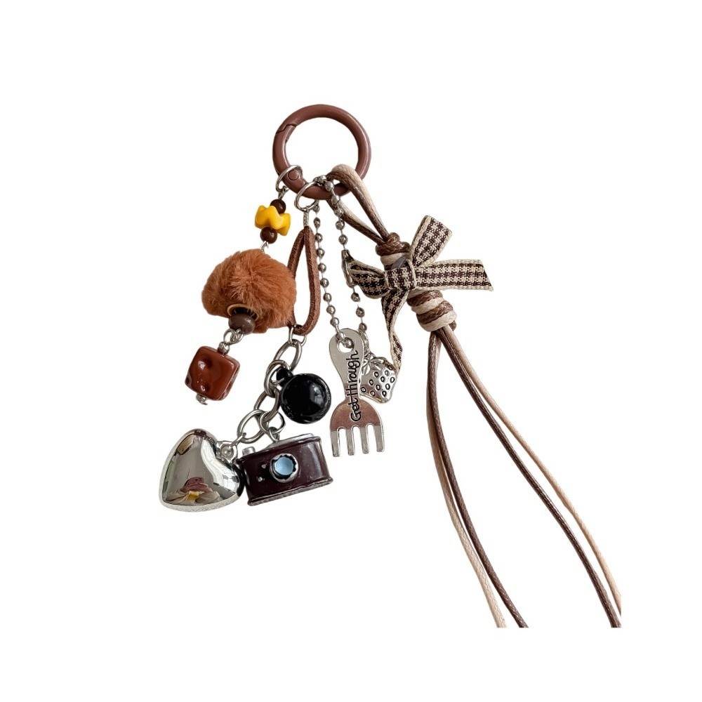 Mặt dây chuyền túi xách HOBBYIN, Móc khóa máy ảnh bằng nhựa, Mặt dây chuyền Mini cổ điển Túi móc khóa Phụ kiện Quà tặng