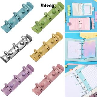 THFENG Thư mục tập tin lá rời 3 lỗ Kim loại có thể đổ lại Đồ dùng văn phòng DIY Notebook Binding Hoop
