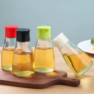 Chai thủy tinh đựng dầu/giấm, nắp thông minh điều chỉnh dòng rót tiện lợi 170ml
