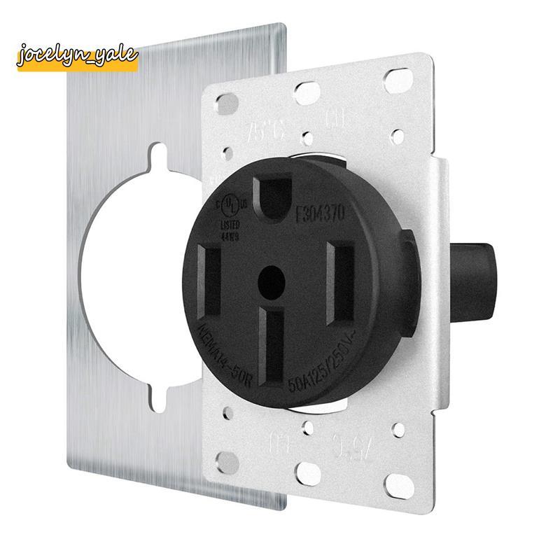 NEMA14-50 Ổ Cắm Bằng Cấp Công Nghiệp Cho Even, Bạc EV Sạc 50Amp 125 / 250V Receptacle