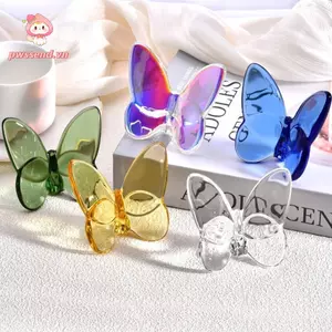 Trang trí máy tính để bàn PWSEND, Tượng hình bướm pha lê Mini, Đồ trang trí bàn thủy tinh sáng tạo cho đám cưới và tiệc tùng