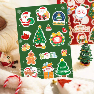 Sỉ 5/10/15/20 Sticker Noel trang trí thiệp,hộp quà Giáng sinh,hình dán trang trí Noel đáng yêu,quà tặng học sinh ANGI