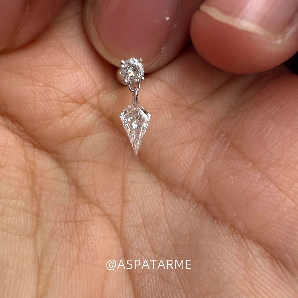 Nhấp Nháy Zircon Giọt Nước Tua Rua Bông Tai Đơn Gian, Độc Đáo - Phù Hợp Mọi Lúc