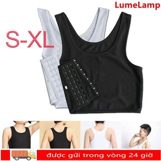 LUMELAMP Ngực Shaper Corset Tank Top, Đồ lót Tomboy Size M-3XL