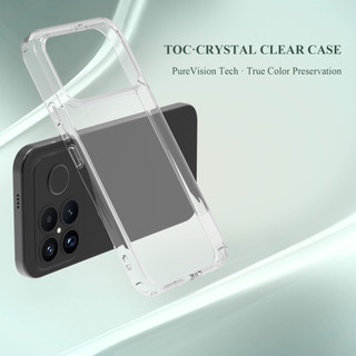 Lereach cho Poco F8 Ultra / Xiaomi Poco F8 Pro Vỏ điện thoại TPU + Acrylic Vỏ bảo vệ chống sốc trong suốt