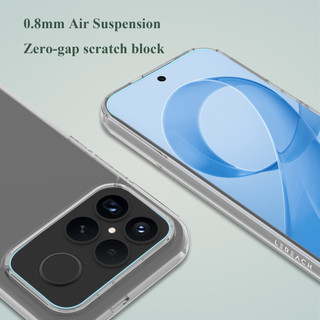 Lereach cho Poco F8 Ultra / Xiaomi Poco F8 Pro Vỏ điện thoại TPU + Acrylic Vỏ bảo vệ chống sốc trong suốt