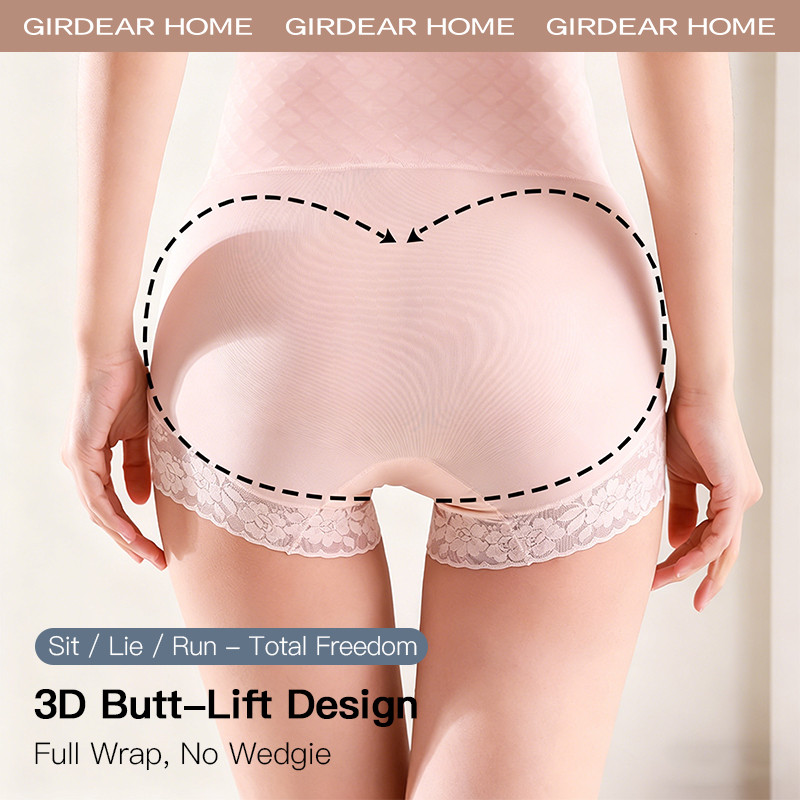 Girdear Home Ice Silk siêu mỏng quần lót nữ Quần Lót Định Hình Cho Nữ, Chất Liệu Cotton Mỏng Như Tơ Băng Giá, Thoáng Khí và Kiểm Soát Vòng Eo,GH24
