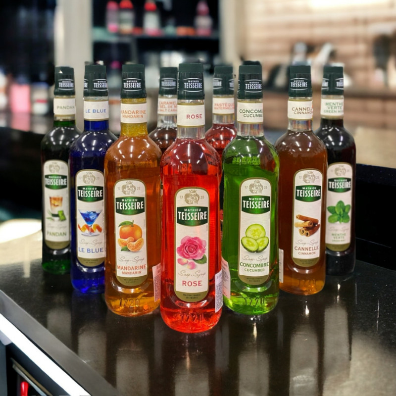 Siro Teisseire Chính Hãng 700ml Đủ Hương Vị Dành Cho Pha Chế Chuyên Nghiệp, Syrup Pha Chế Cao Cấp