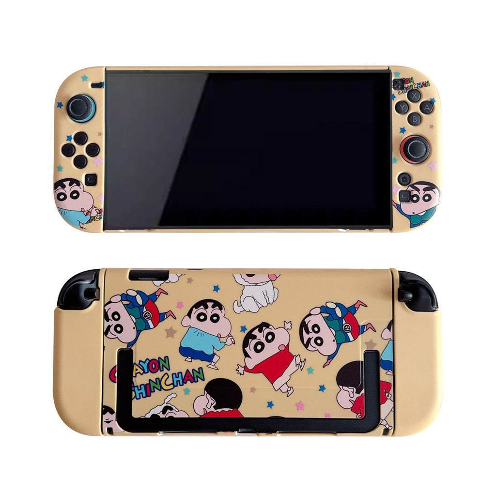 Vỏ cứng có thể gắn được Crayon Shin-Chan dễ thương cho Nintendo Switch 2, Ốp lưng silicon cho NS 2