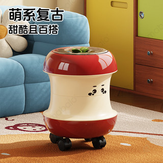 Trung Quốc Nội Thất Nhà Máy Nguồn 2025 Phong Cách Mới Dung Tích Lớn Giá Trị Cao Sáng Tạo Dễ Thương Thùng Rác Hoạt Hình Có Nắp Hộ Gia Đình Phòng Khách Phòng Ngủ Thùng Rác Có Thể Dễ Thương Retro Ngọt Ngào Mát Phù Hợp Với Tất Cả Trận Đấu Bên Trong Bên Ngoài