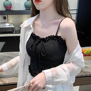 Vest ren nữ cao cấp, camisole có miếng lót ngực và top đáy thời trang mới