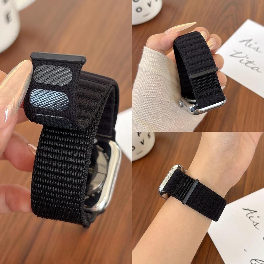 Dây đeo Nylom tương thích cho Apple Watch Series11 / 10 42mm 46mm Ultra3 / 2 / 1 49mm 40mm 44mm 38mm 41mm 42mm 45mm 9 8 7 6 5 4 SE
