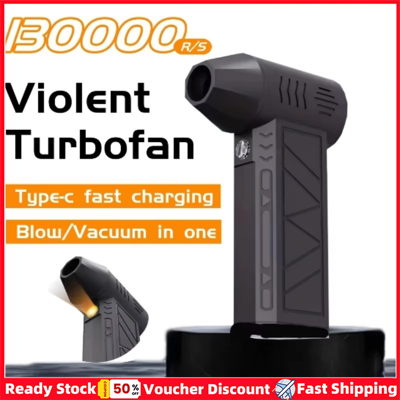 Máy thổi bụi Mini Turbo 130.000 vòng/phút cầm tay, động cơ không chổi than, tốc độ gió 52 m/s, bạo lực công nghiệp