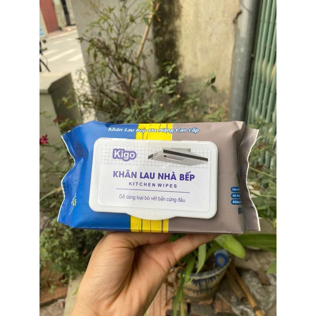 1 Gói  Khăn ướt Lau bếp đa năng 1 gói 80 miếng Siêu tiết kiệm - SHOPMH1