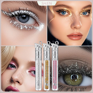Bán Chạy Kim Cương Vỡ Với Nhấp Nháy Mascara Chống Thấm Nước Uốn Dài Dày Không Dễ Dàng lem Mịn Nhấp Nháy Sequins Mascara