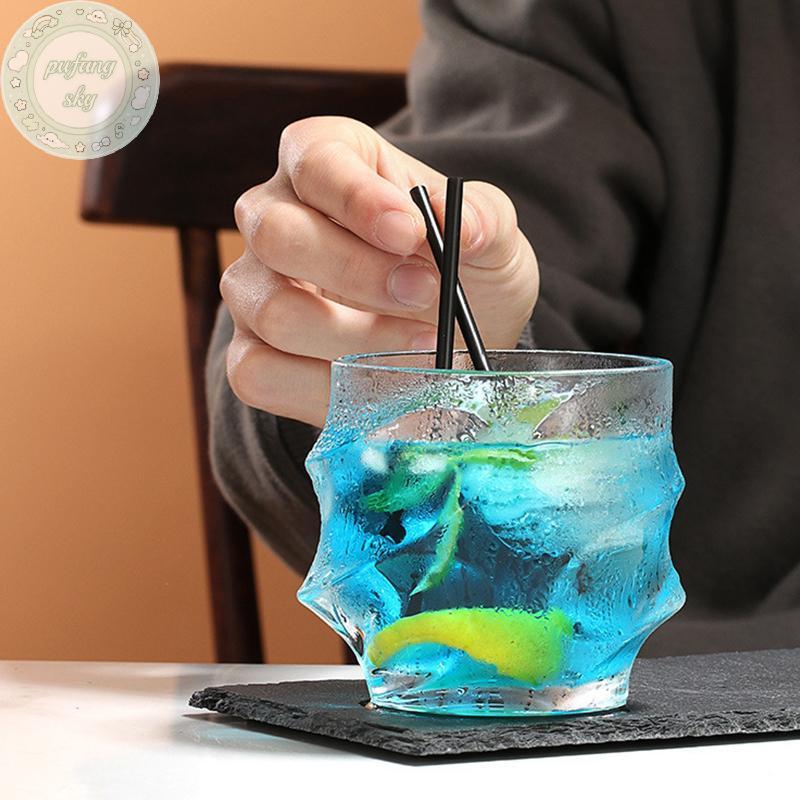 PUSKY 500 Chiếc Ống Hút Cocktail Dùng Một Lần 21 / 13cm Đen Dài Ngắn Tiệc Cưới Supplie VN