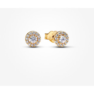 [2026 mới] Bông tai hình tròn mạ vàng 14K