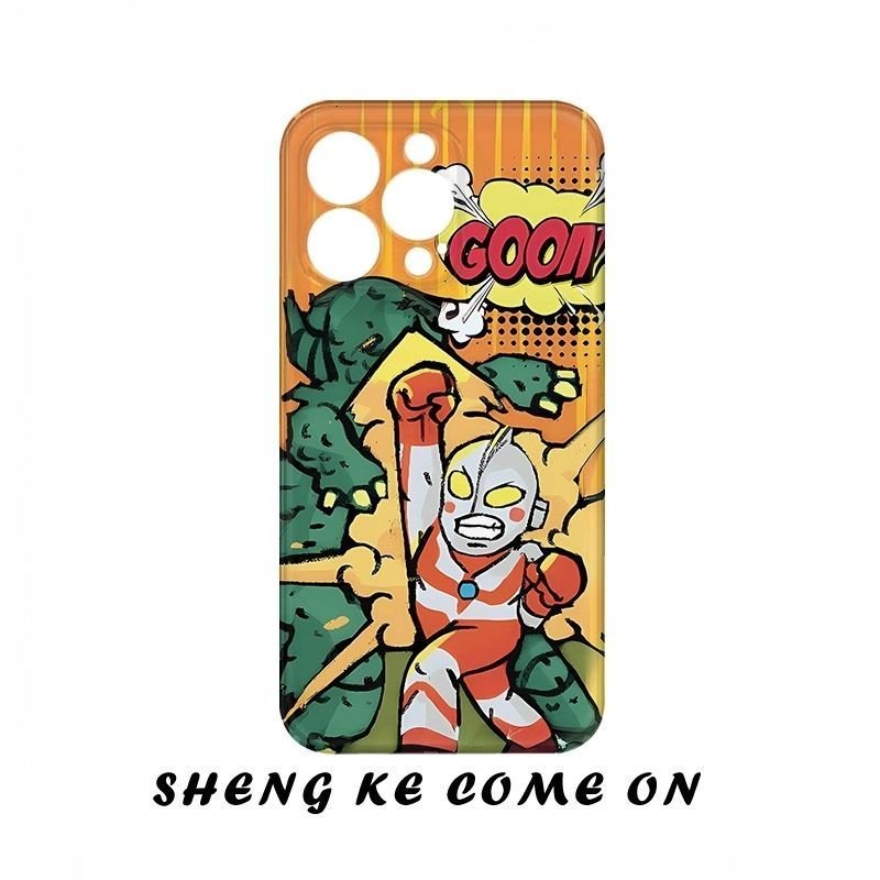 Ốp Điện Thoại Ultraman QYJS Thích Hợp Cho IPhone 16 15 14 13 ProMax 11 12 PRO X XS XR XSMAX 7 8 plus 17 AIR 16 15 14 PLUS Ốp Cứng Sáng Tạo Phim Độc Đáo G7DD