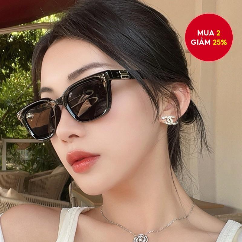 Kính râm vuông cổ điển dành cho nữ, Punk Rivet Design UV400 Sắc thái ...