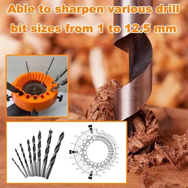 【24H】Máy Mài Mũi Khoan Mini Dùng Tay, Công Cụ Mài Góc Chuyên Dụng, Độ Chính Xác Cao, Mài Nhanh Mũi 2-13mm Hiệu Quả