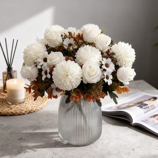 Hoa Giả Hoa Hồng Lụa Cao Cấp Trang Trí Nhà Cửa Decor Phòng Khách Thẩm Mỹ Vintage Bắc Âu Bó Cúc Nhân Tạo Như Thật Sang Trọng Studio Bàn Làm Việc Đám Cưới Sự Kiện Quà Tặng Đẹp Lung Linh Phụ Kiện Chụp Ảnh Cây Cảnh Văn Shop Cafe Sáng Tạo Đa Năng Tươi Tắn