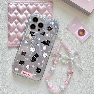 Ốp Lưng Giày Kitty Dây Xích Nơ Cho POCO C71 C65 M5S C85 C61 M6 Pro X5 X7 X6 Pro M7 X7 X5 X6 C75 M6 4G 5G Vỏ Điện Thoại Trong Suốt Cho Bé Gái