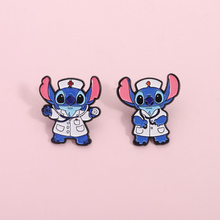 Lilo và Stitch - Trâm Hoạt Hình Nam, Đồng Phục Y Tế Dễ Thương, Huy Hiệu & Phụ Kiện