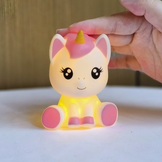 Đèn Ngủ LED Cho Bé Mềm Silic Cảm Ứng Cảm Ứng Đèn Trang Trí Phòng Pony Kỳ Lân Đèn Cho Bé Trẻ Em