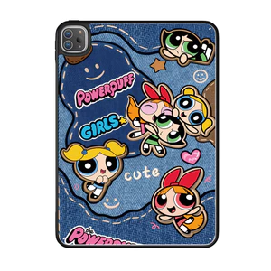 Vỏ nhựa Acrylic cứng Power Puff Cover cho Mini6 Mini7 A17Pro IPad 5 6 7 8 9 10 11 A16 Air 2 3 4 5 6 Air 11 M2 M3 Pro10.5 Pro11 2018 2020 2021 2022 M4 M5 Pro13 2024 2025