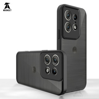 Dành Cho Motorola Moto Edge 50 Pro Ốp điện thoại Cứng Mờ Da-Cảm Giác Mềm Khung TPU Chống Sốc Mỏng Vỏ
