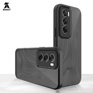 Dành Cho OPPO Reno 12 Pro 5G Ốp điện thoại Cứng Mờ Da-Cảm Giác Mềm Khung TPU Chống Sốc Mỏng Vỏ