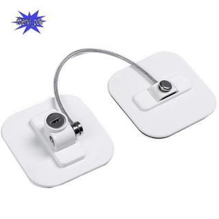 Khóa tủ lạnh, Khóa tủ lạnh, Khóa tủ đông có chìa khóa an toàn cho trẻ em, Khóa để khóa tủ lạnh và tủ-1Pack