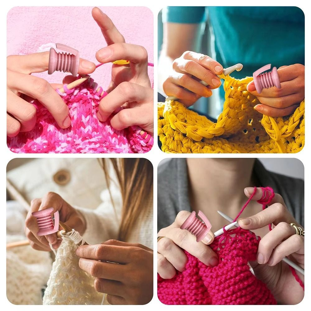 Tay áo ngón tay SMILE, Mini DIY Móc móc bảo vệ ngón tay, Máy may bảo vệ ngón tay đan di động