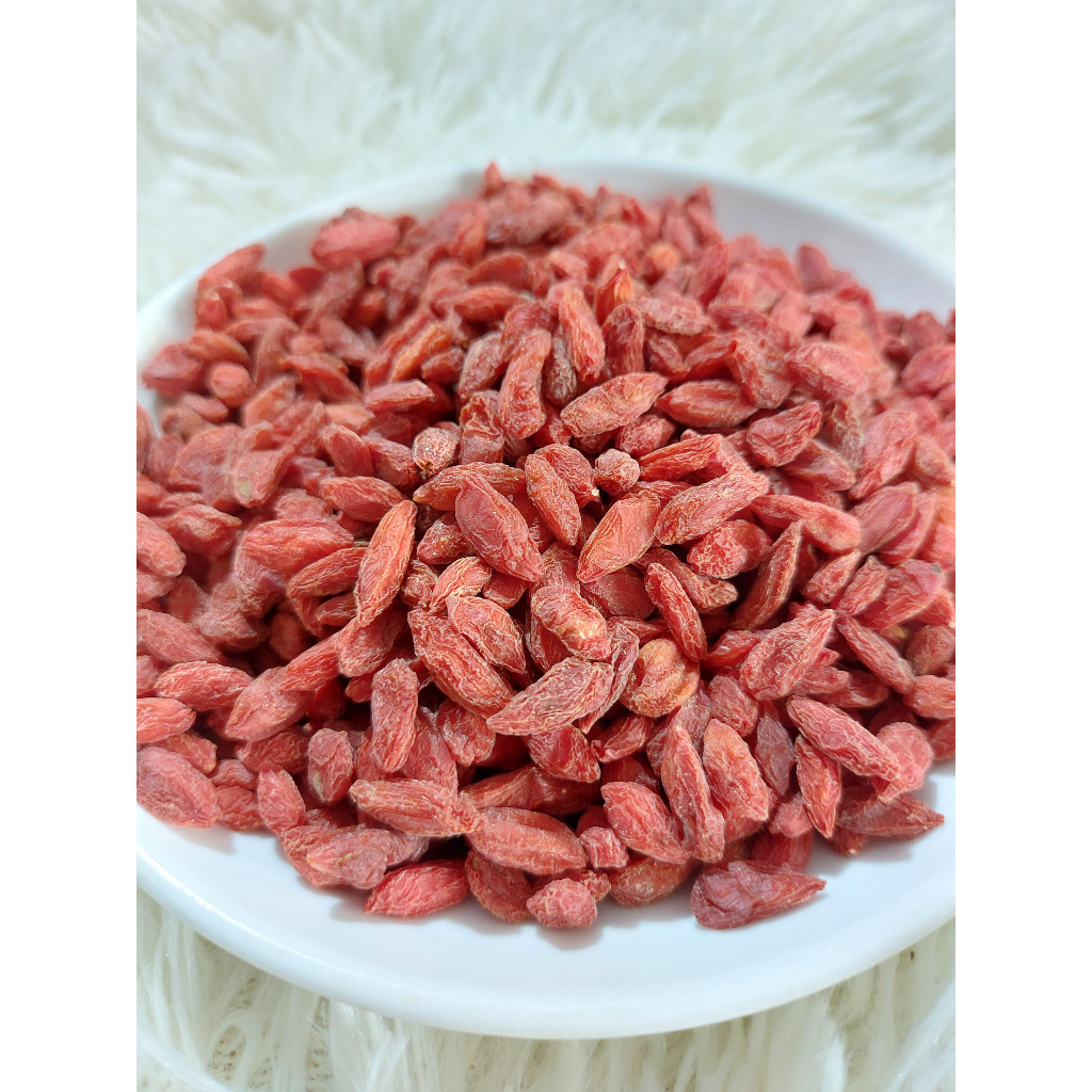 Kỷ Tử Đỏ Ninh Hạ 100Gr ( Hạt To ) - Trà Kỷ Tử Đẹp Da - Dùng Nấu Chè - Hầm Canh