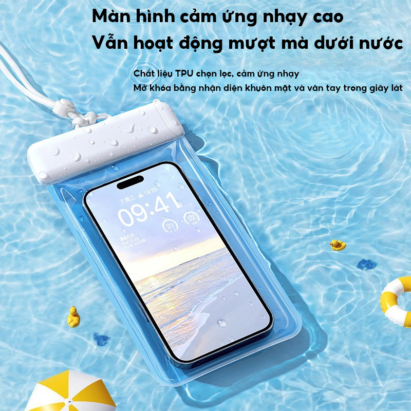 Túi Đựng Điện Thoại Chống Nức IPX8 - Dùng Được Face ID, Đi Bơi Lội, Lặn Biển & Du Lịch Ngoài Trời
