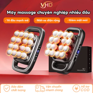 【Súng Mát Xa 16 Đầu】Giải Phóng Căng Thẳng, Massage Tần Số Cao Cho Vùng Cơ Lưng, Chân, Cổ