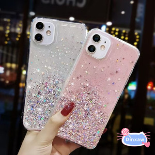 Ốp Điện Thoại Bling Cho Redmi 14C 13 13C 13R 12 12C 11A 10 Prime 10C 9T 9 9A 9C 9i 5G 4G Vỏ Sáng Lấp Lánh Trong Suốt Mềm Mại