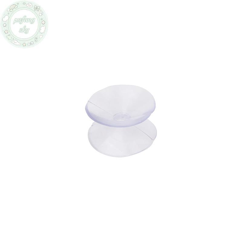 PUSKY 20 Chiếc Hai Mặt Nhựa Hút Chân Không Chống Trơn Trượt Trong Suốt Hút Miếng Lót Cho Kính Ô Tô Cửa Sổ Bàn Top Miếng Đệm DIY Giá Đỡ Xà Phòng VN