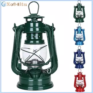 Đèn dầu retro 19cm, đồng màu, tiện lợi cho cắm trại và chụp ảnh ngoại cảnh