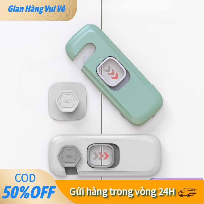 【24h】Thiết bị khóa an toàn đa năng cho gia đình có trẻ nhỏ, phù hợp với mọi loại tủ lạnh, ngăn kéo và cửa tủ tiêu chuẩn