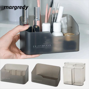 MARGREDY Hộp đựng đồ trang điểm, Hộp đựng tủ gương đa năng gia dụng, Hộp đựng đồ trang điểm bằng nhựa trang sức Dụng cụ sắp xếp mỹ phẩm Đồ dùng phòng tắm