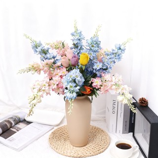 Hoa Giả Larkspur Delphinium Phi Yến Lụa 73cm Decor Trang Trí Nhà Cửa Đám Cưới Phòng Khách Cây Nhánh Dài Cao Cấp Đẹp Chân Thật Vintage Bắc Âu Ins DIY Sắp Xếp Đạo Cụ Chụp Ảnh Studio Ban Công Văn Phòng Quà Tặng Sang Trọng Nội Thất Không Gian Sống Tiệc Tùng